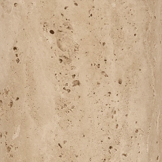 Marmo Travertine table lamp with a cotton lampshade