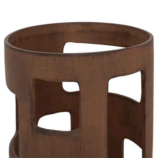 Angola table lamp rusty brown