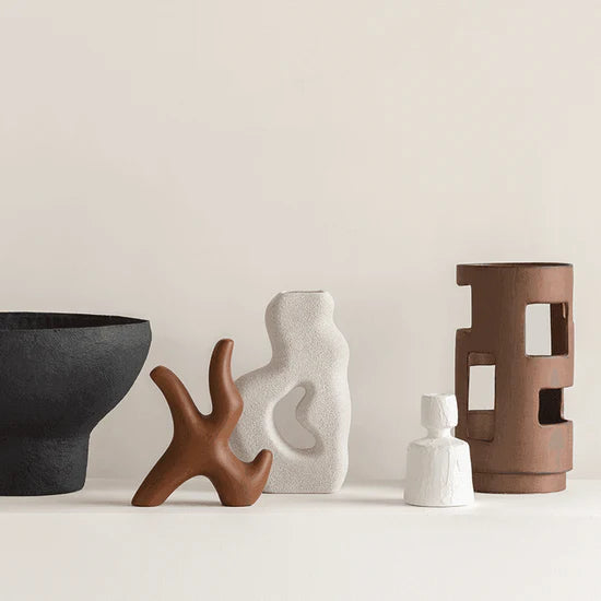 Angola table lamp rusty brown