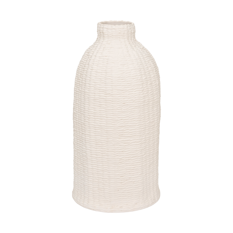 ALUKA Ceramic Vase Broken White