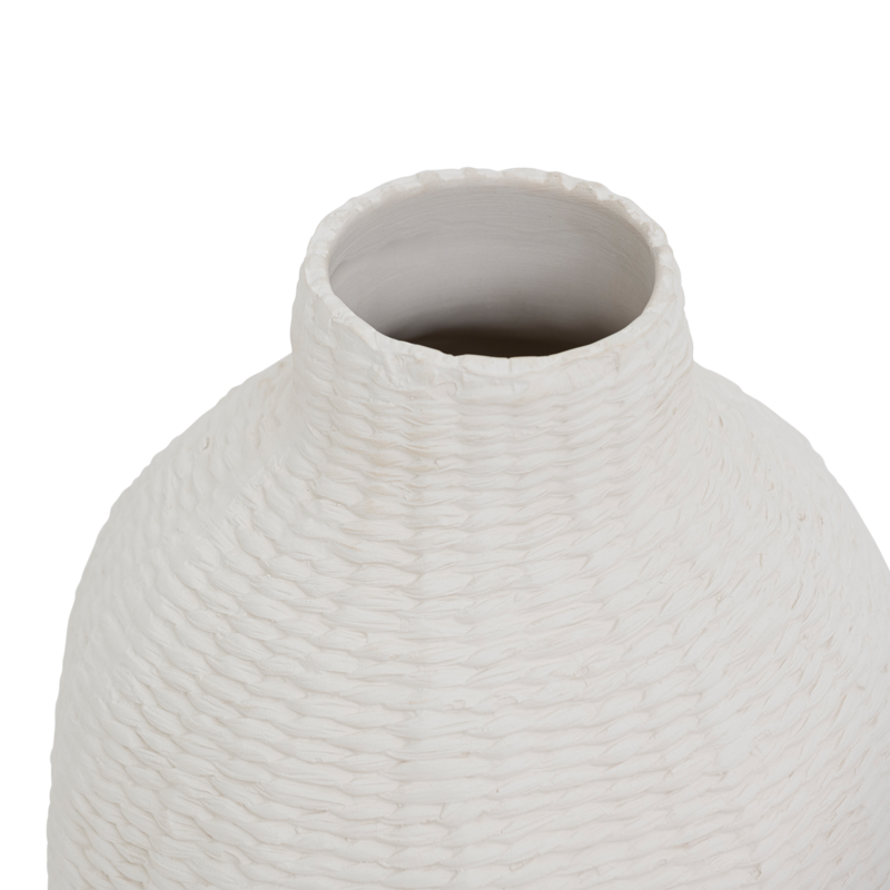 ALUKA Ceramic Vase Broken White
