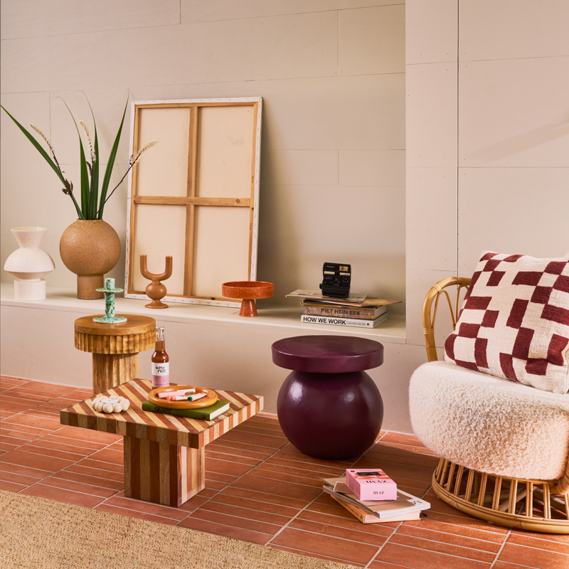 Ceramic Vase AMANZI Brown