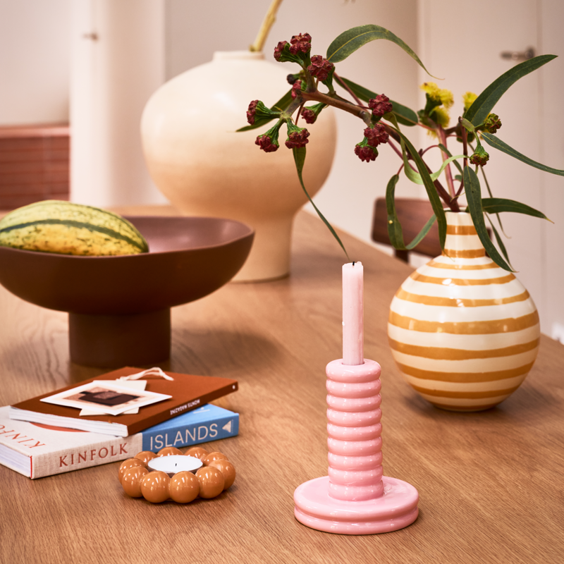 TALON Orange Candle Holder