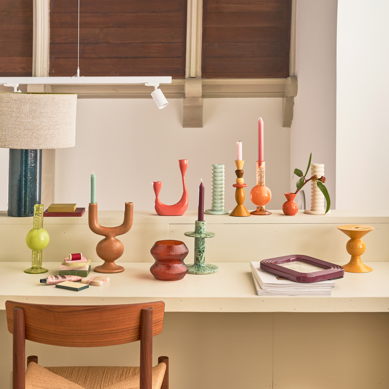 VIMBA Orange Candle Holder