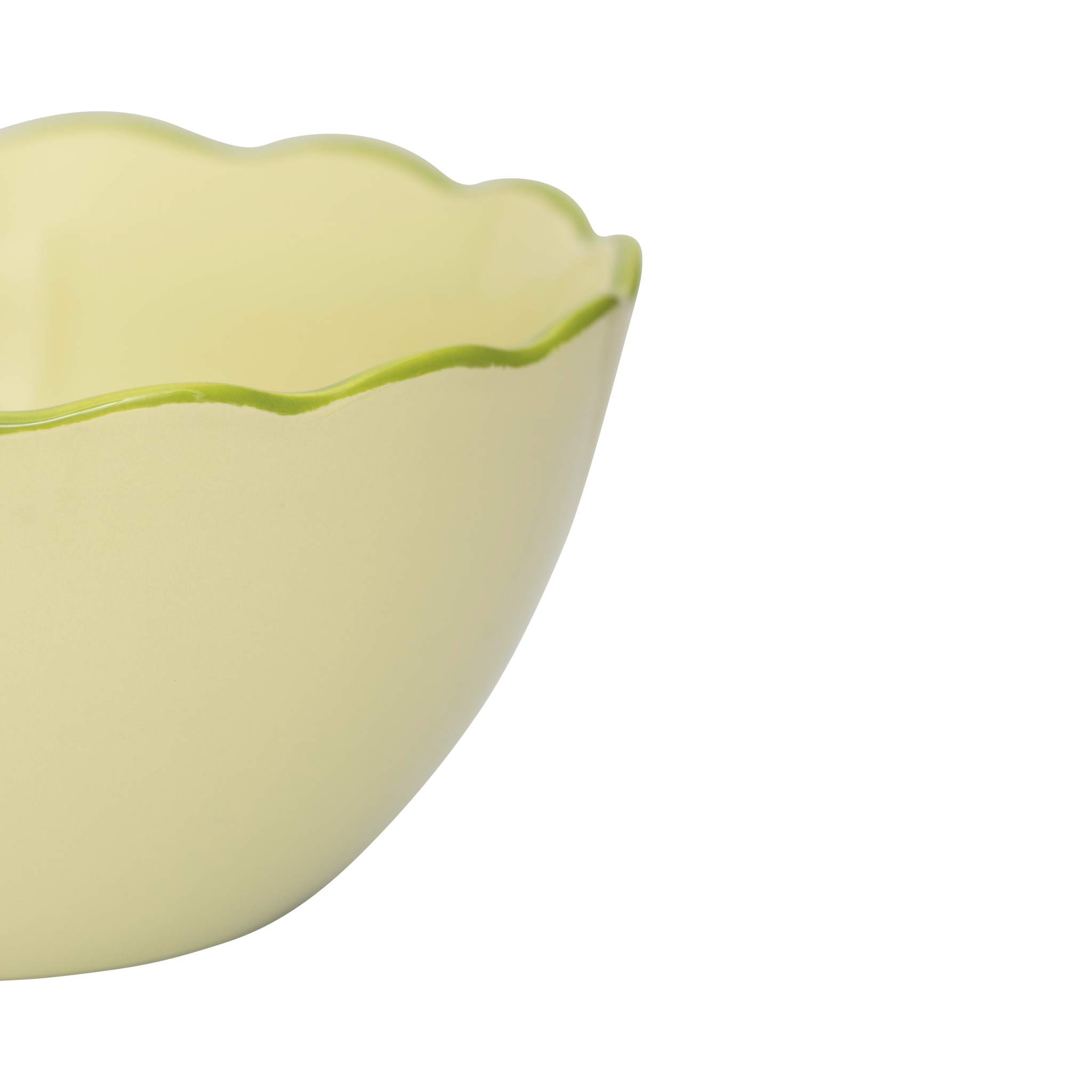 Miska keramisch GOEDEN OCHTEND groen