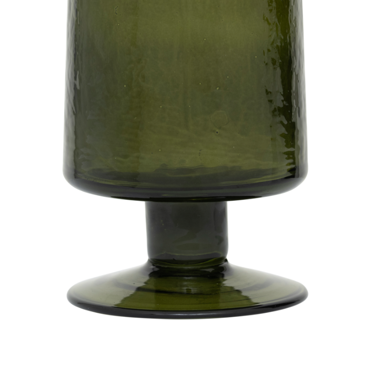 Weinglas HAMMERED grünes Glas