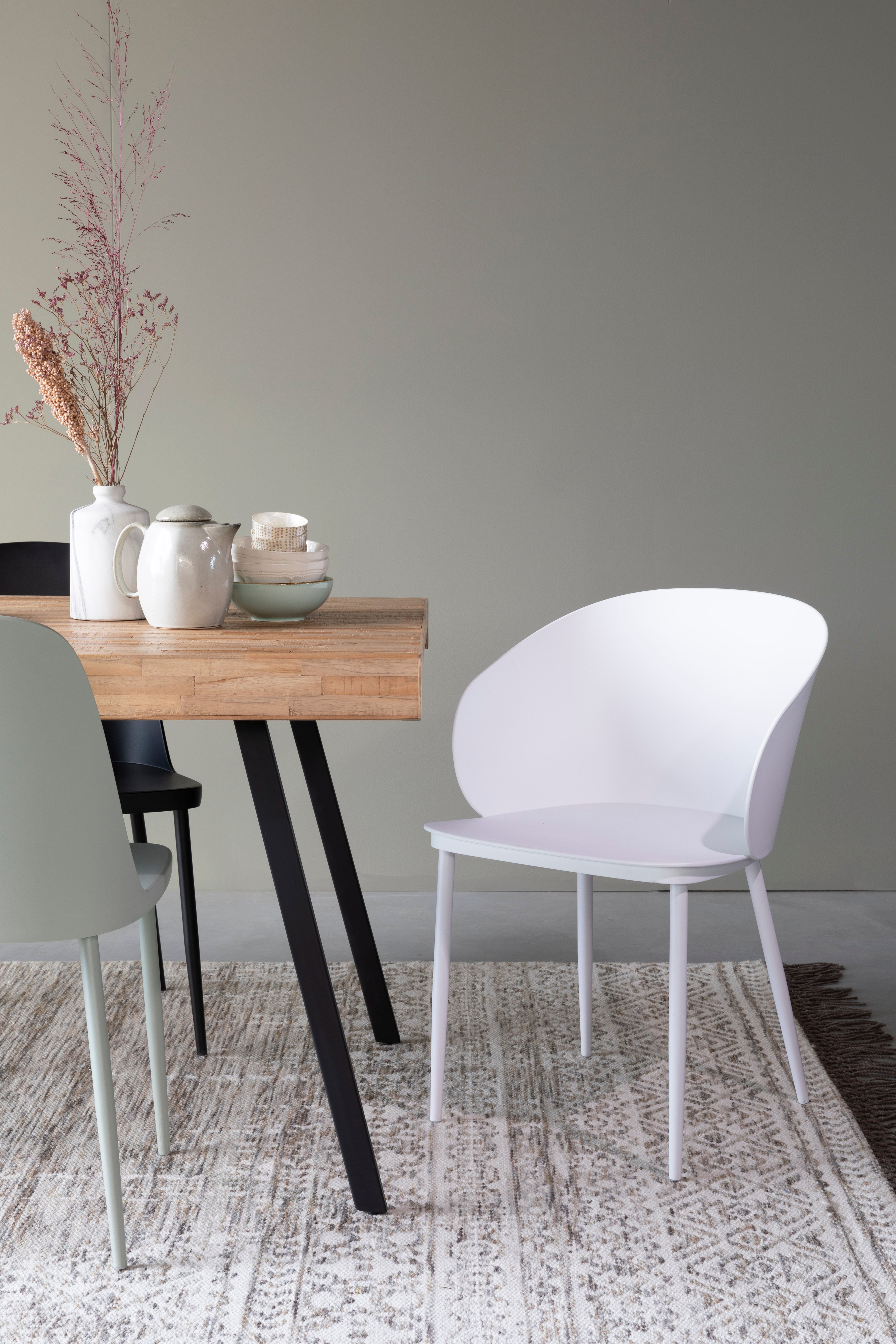 Krzesło GIGI biały do jadalni – White Label Living