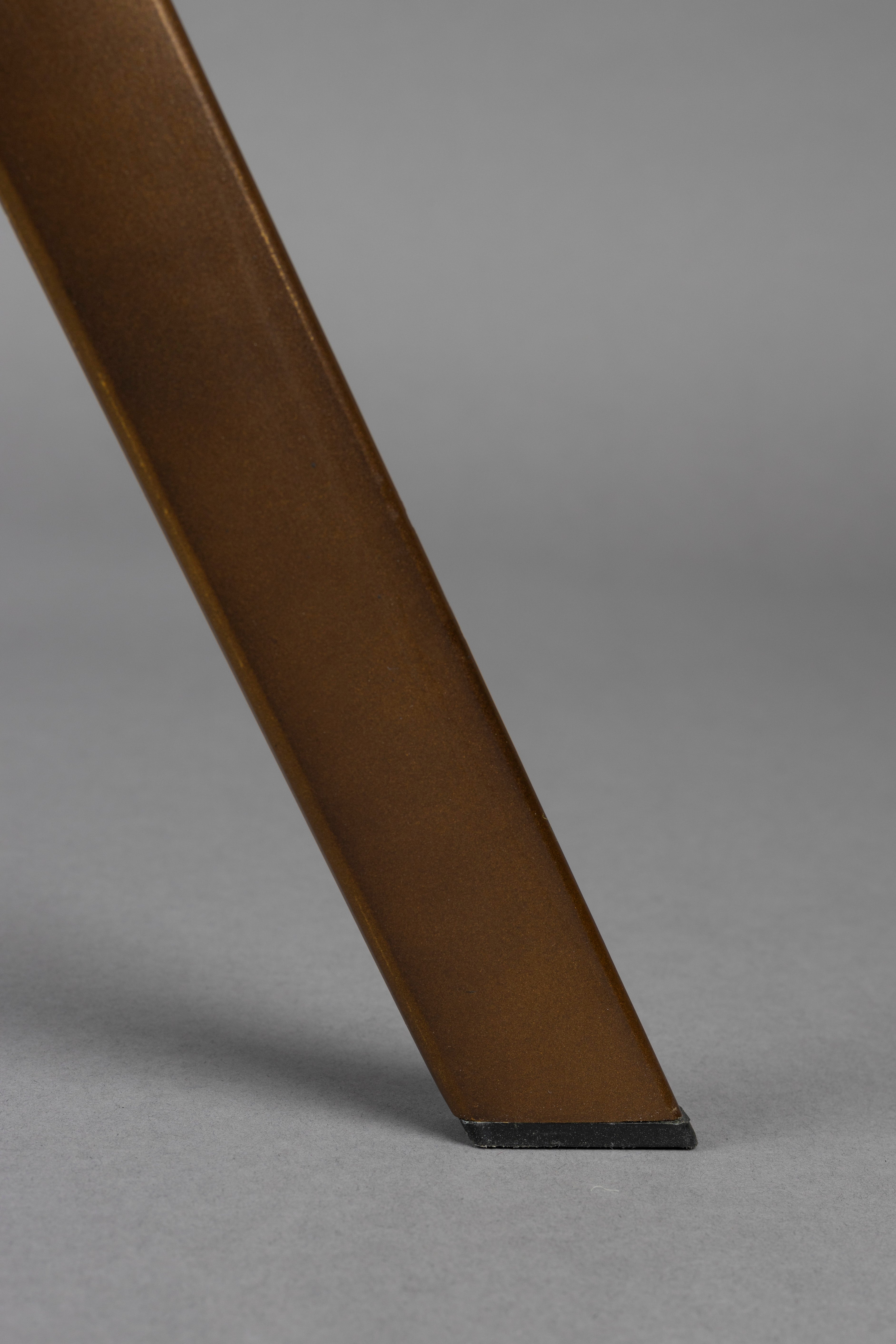 Stuhl FRANKY braun mit braunem Gestell