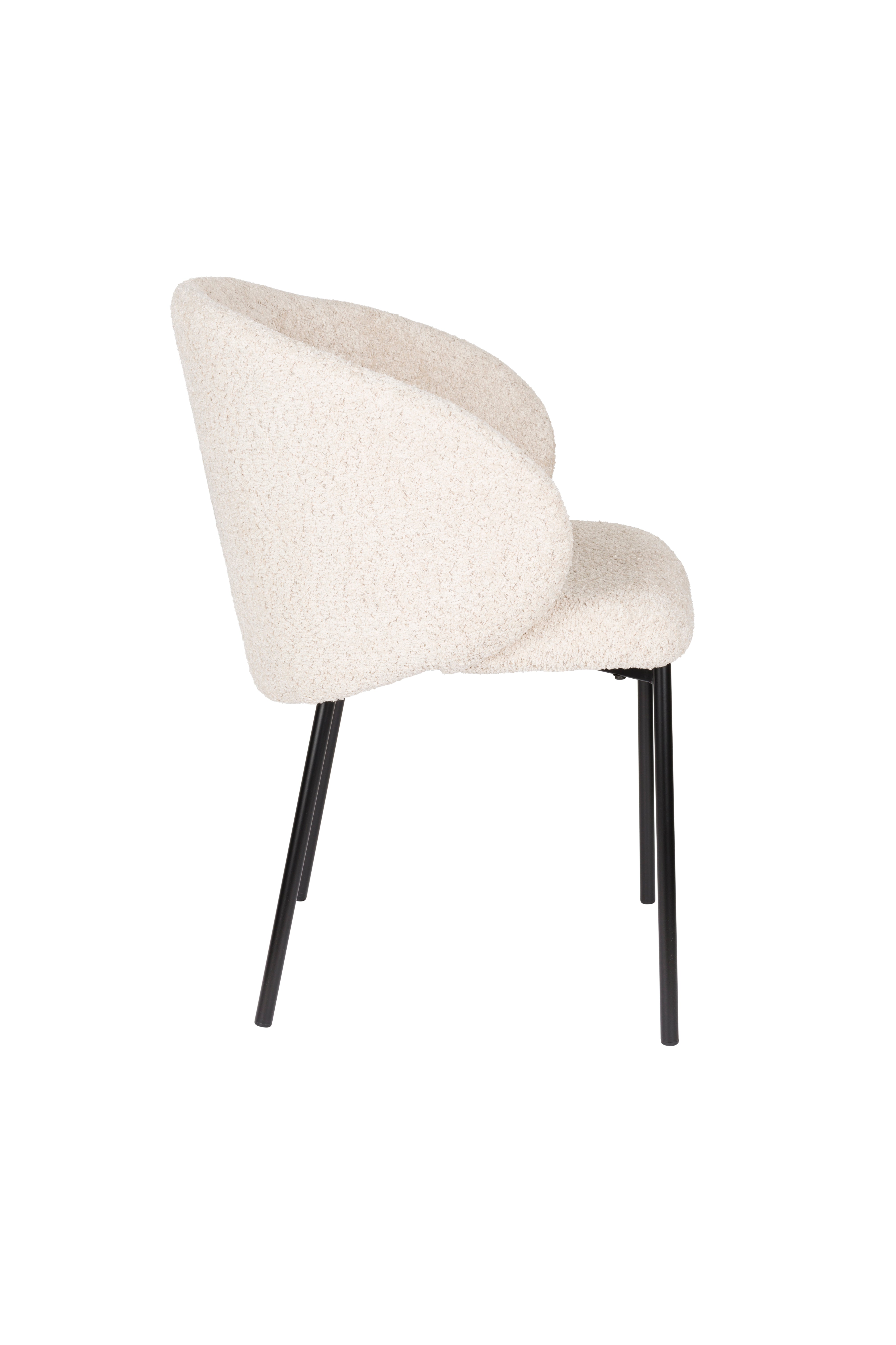 AYLE Chair white with black base