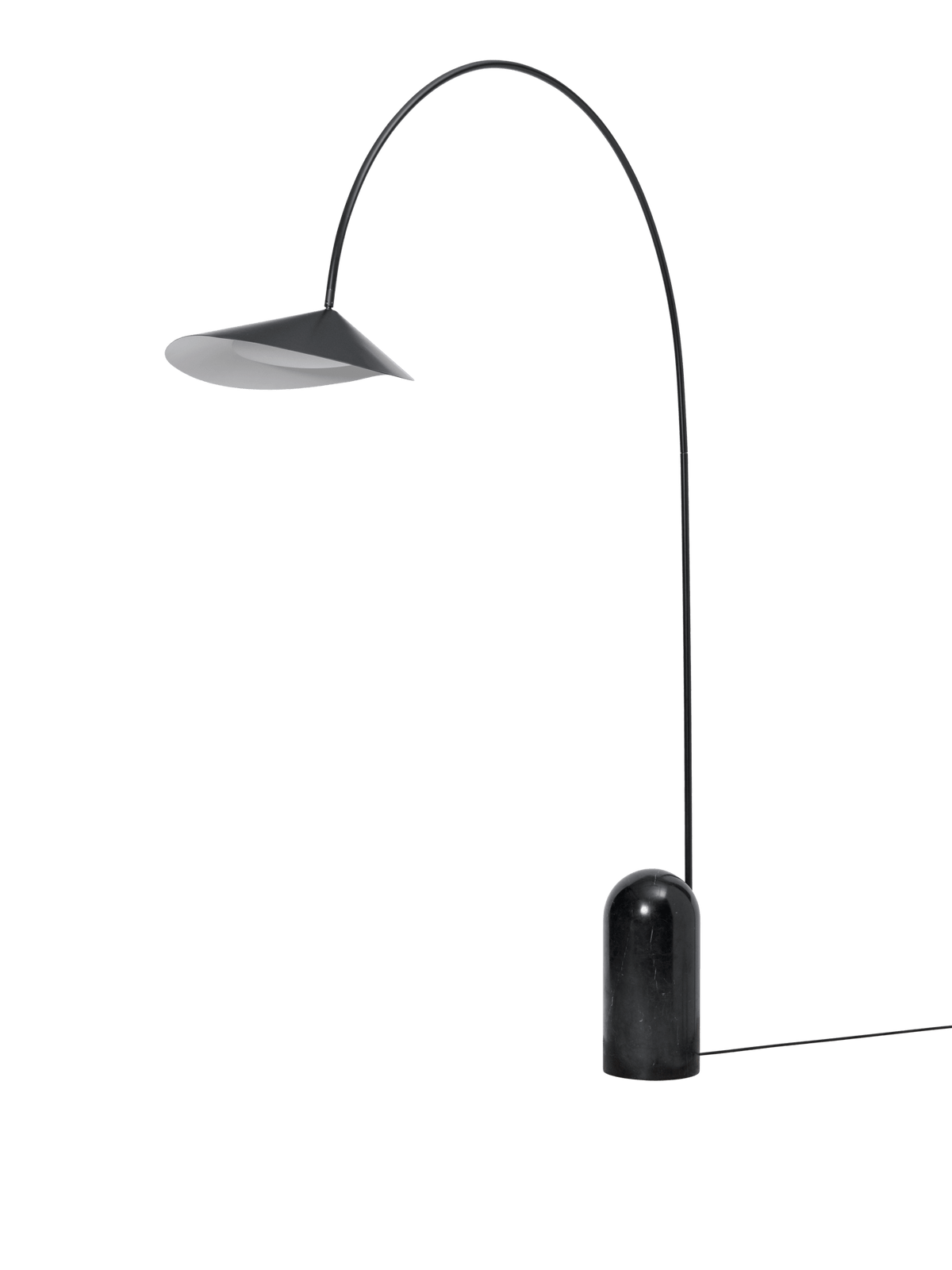 Lampa podłogowa łukowa ARUM czarny – ujęcie 5