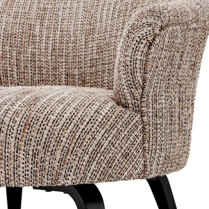 Beige gemêleerde MORETTI fauteuil