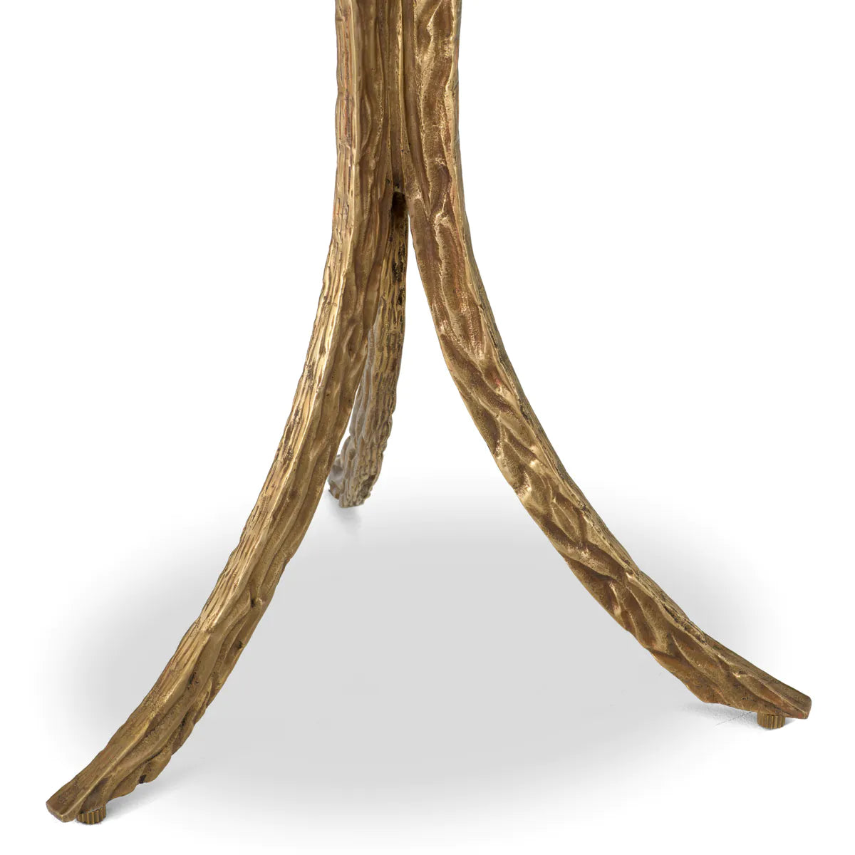 Emmeline Side Table Marmor Top mit alter goldener Basis