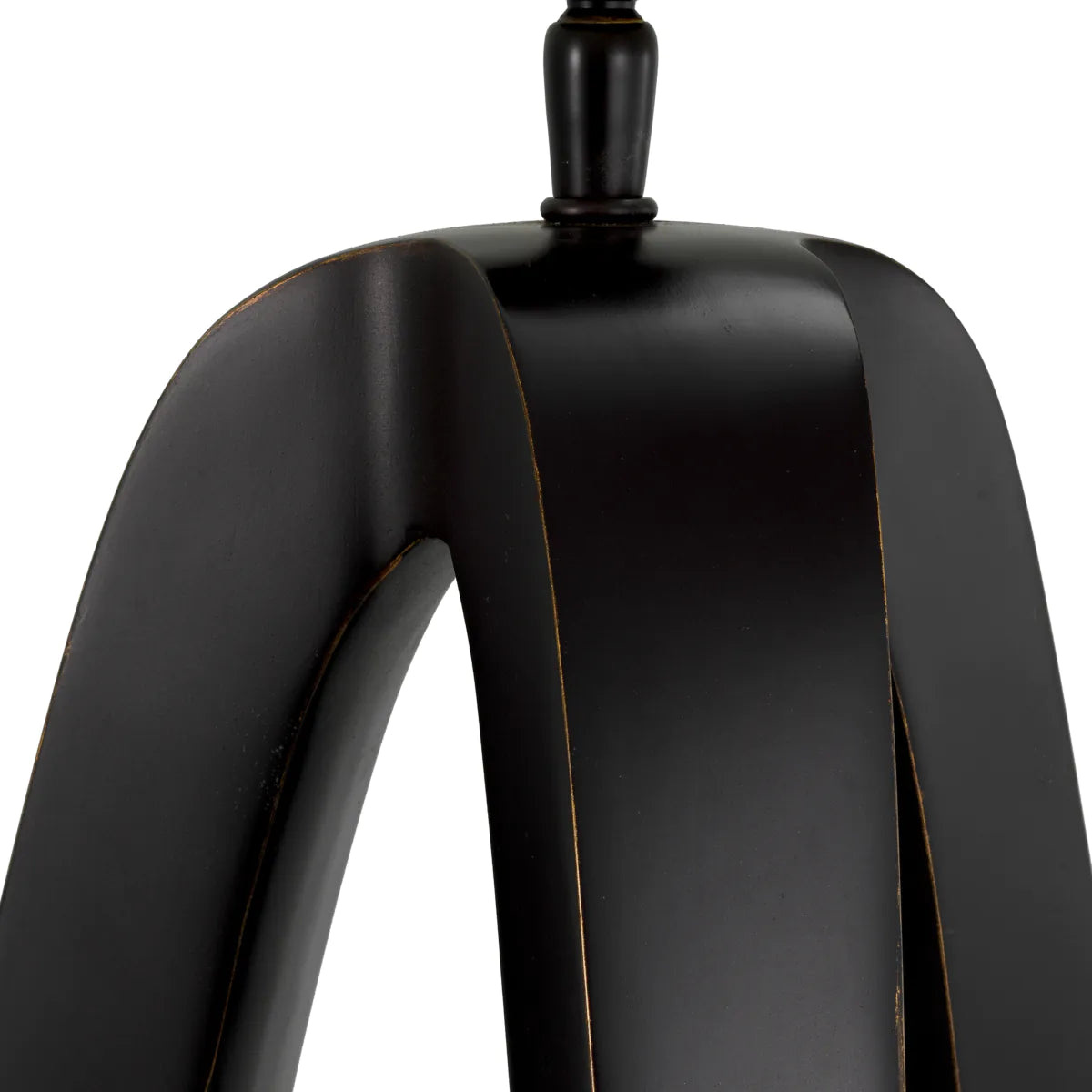 Tafellamp MADRONA linnenmix met zwart