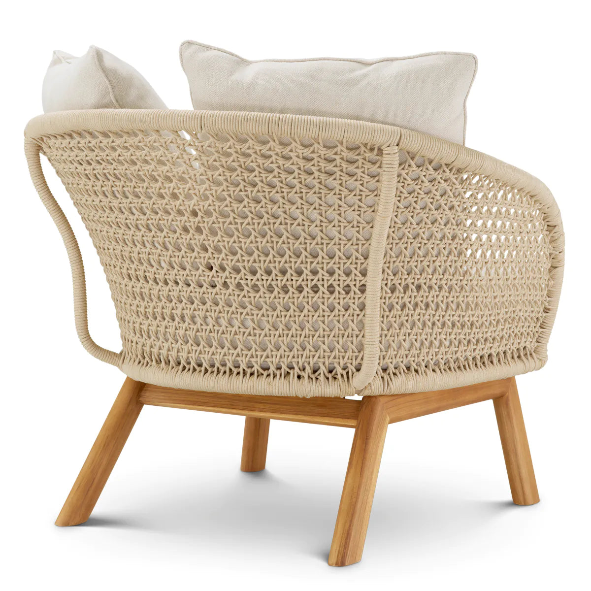Tuinstoel TRINITY crèmekleurig rattan