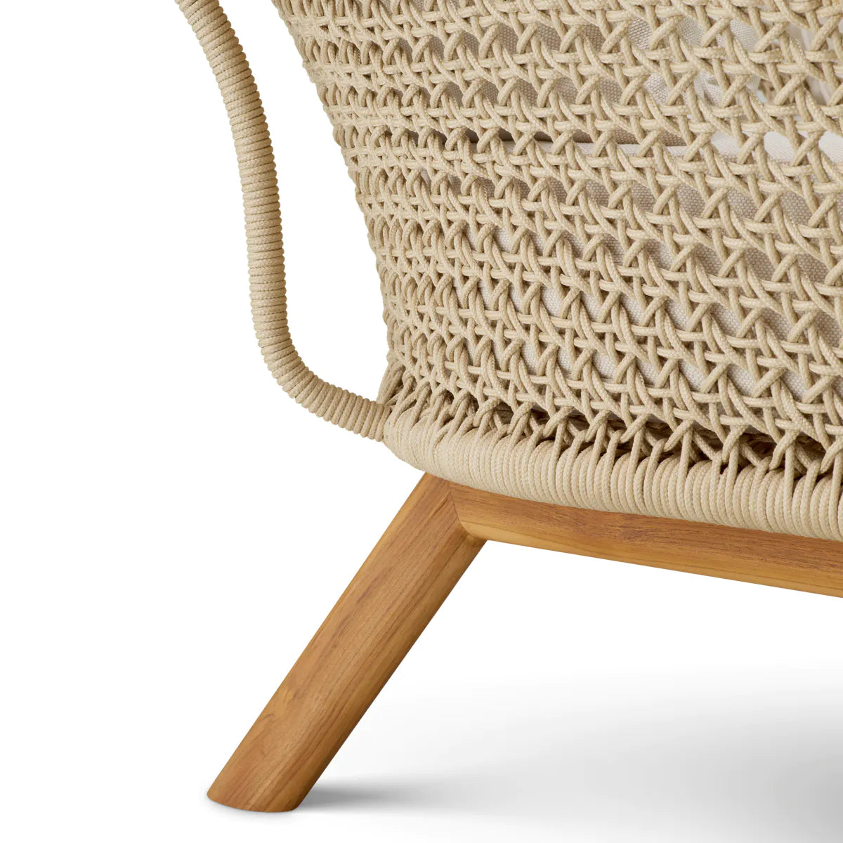 Tuinstoel TRINITY crèmekleurig rattan