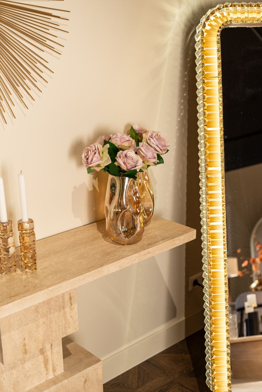 ZOFIA Gold Glass Candle Holder