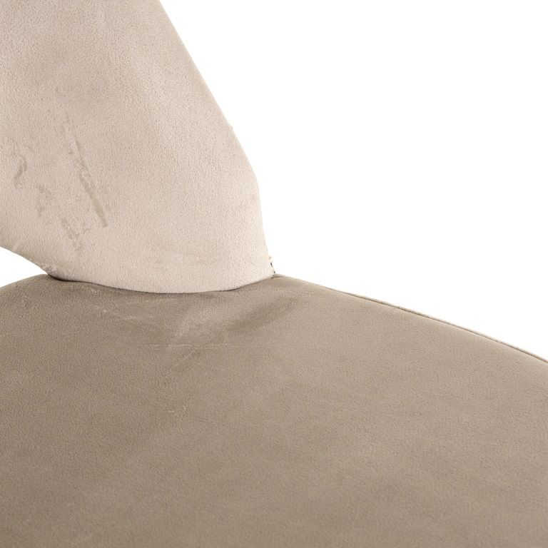 Barhocker TABITHA beige mit schwarzem Fuß