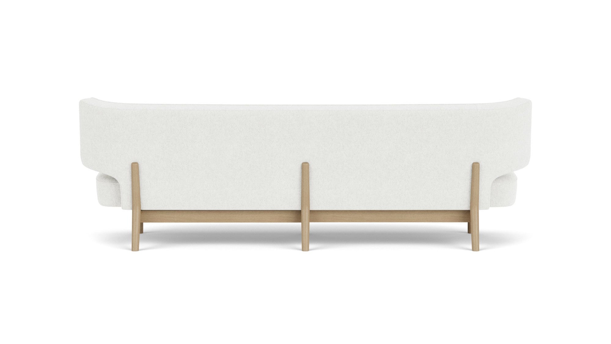 Sofa 3-zits RADIOHUS lichtgrijs met eiken basis