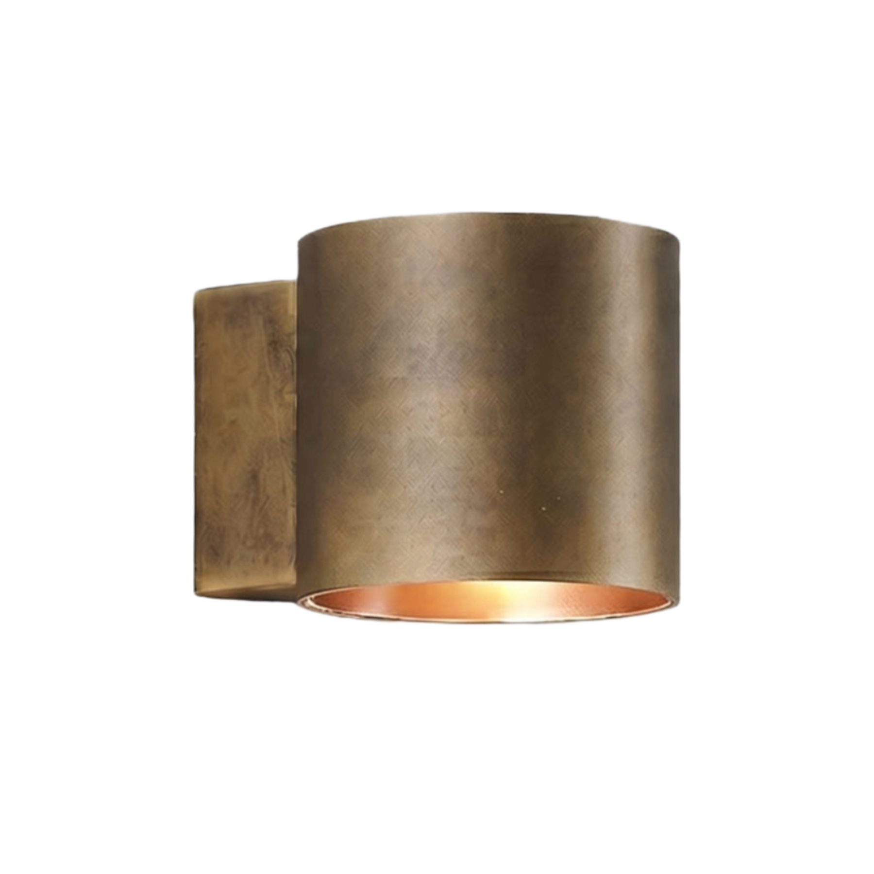 Wandlamp TUBE geborsteld messing
