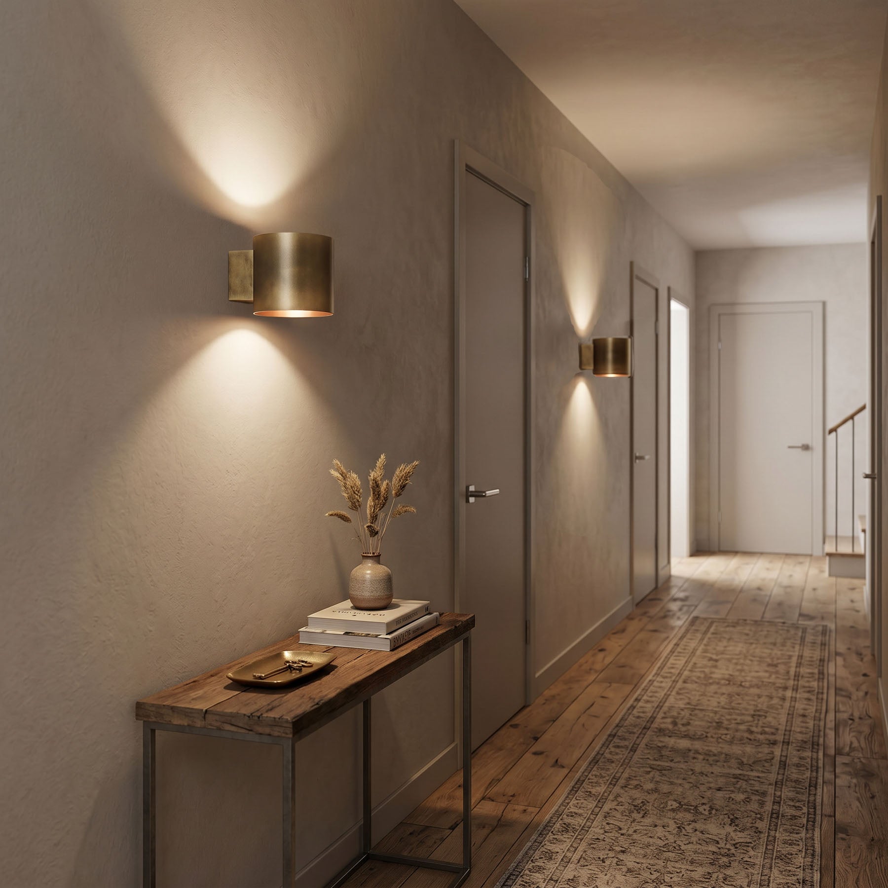 Wandlamp TUBE bruin