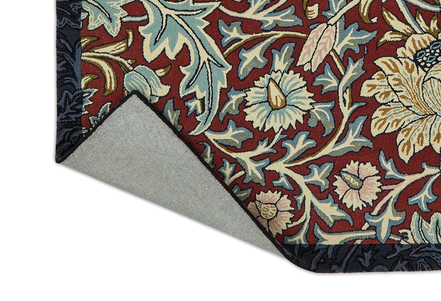 Carpet MoRER TRENT MADDER RED Webb’s burgundy-navy blue