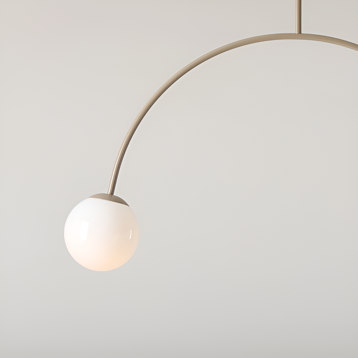 UNA beige hanging lamp