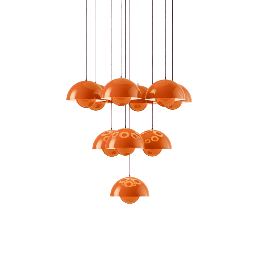 Kroonluchter FLOWERPOT VP1 oranje