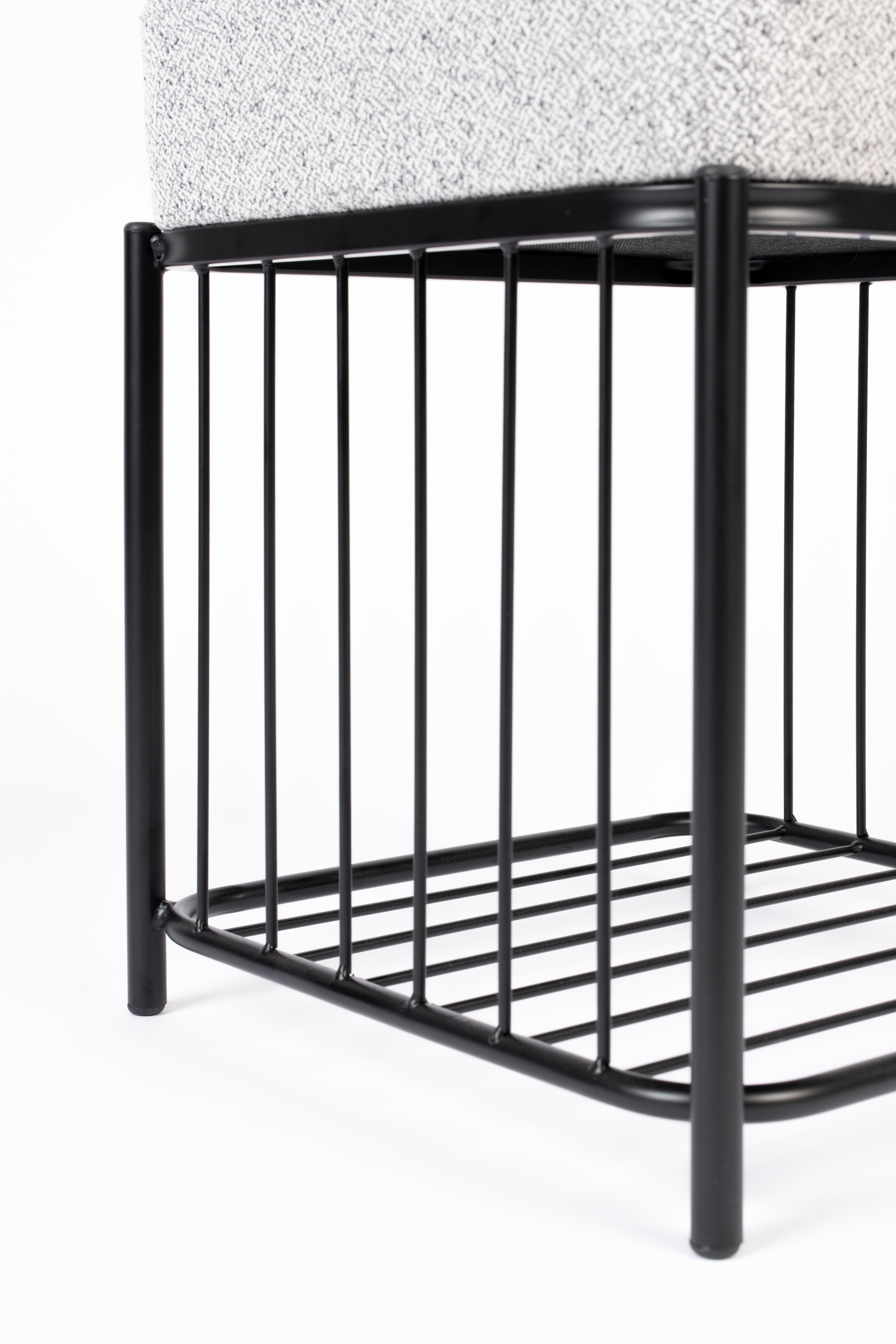 Taboret kwadratowy MILOU szary