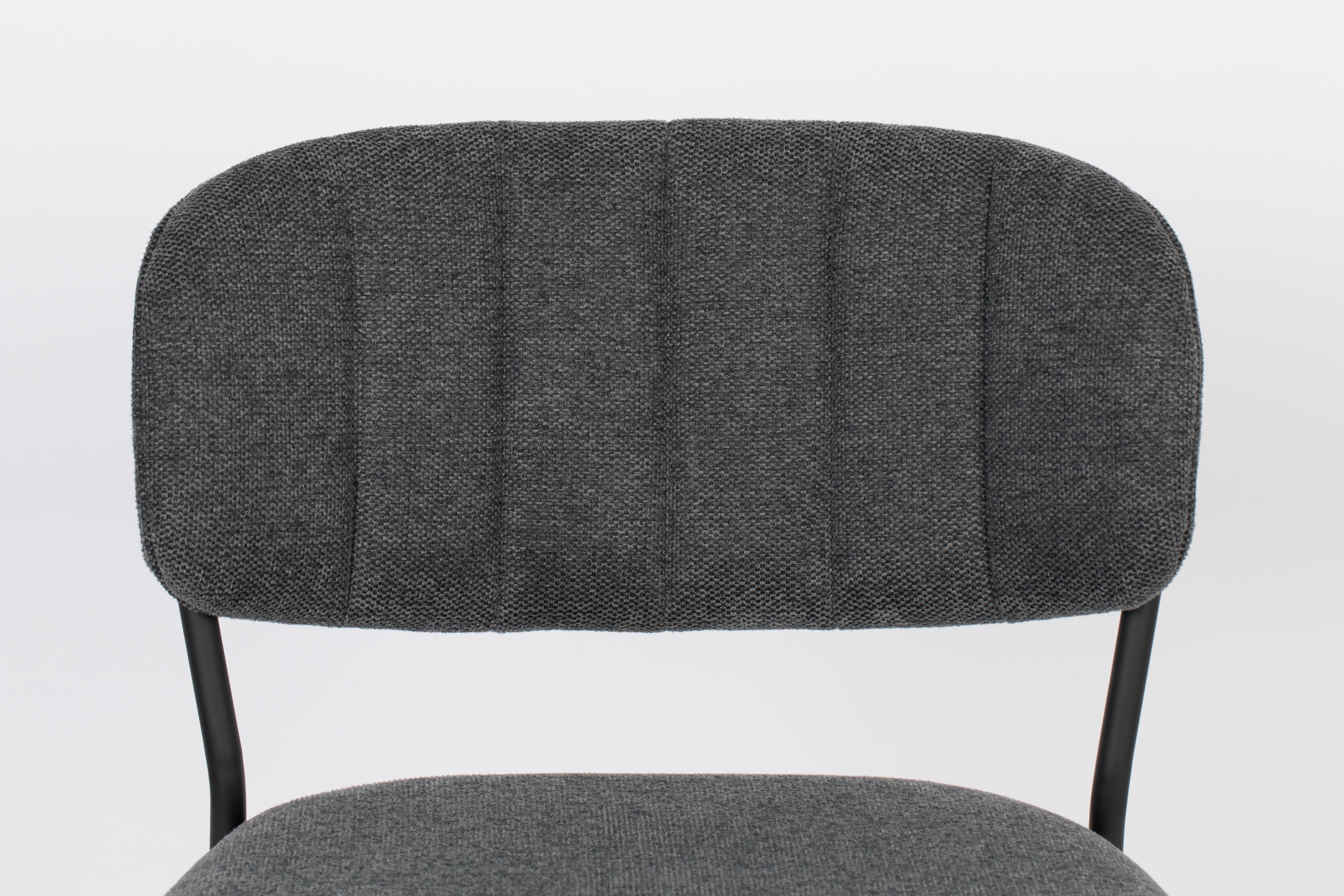 Barkruk JOLIEN donkergrijs met zwarte basis