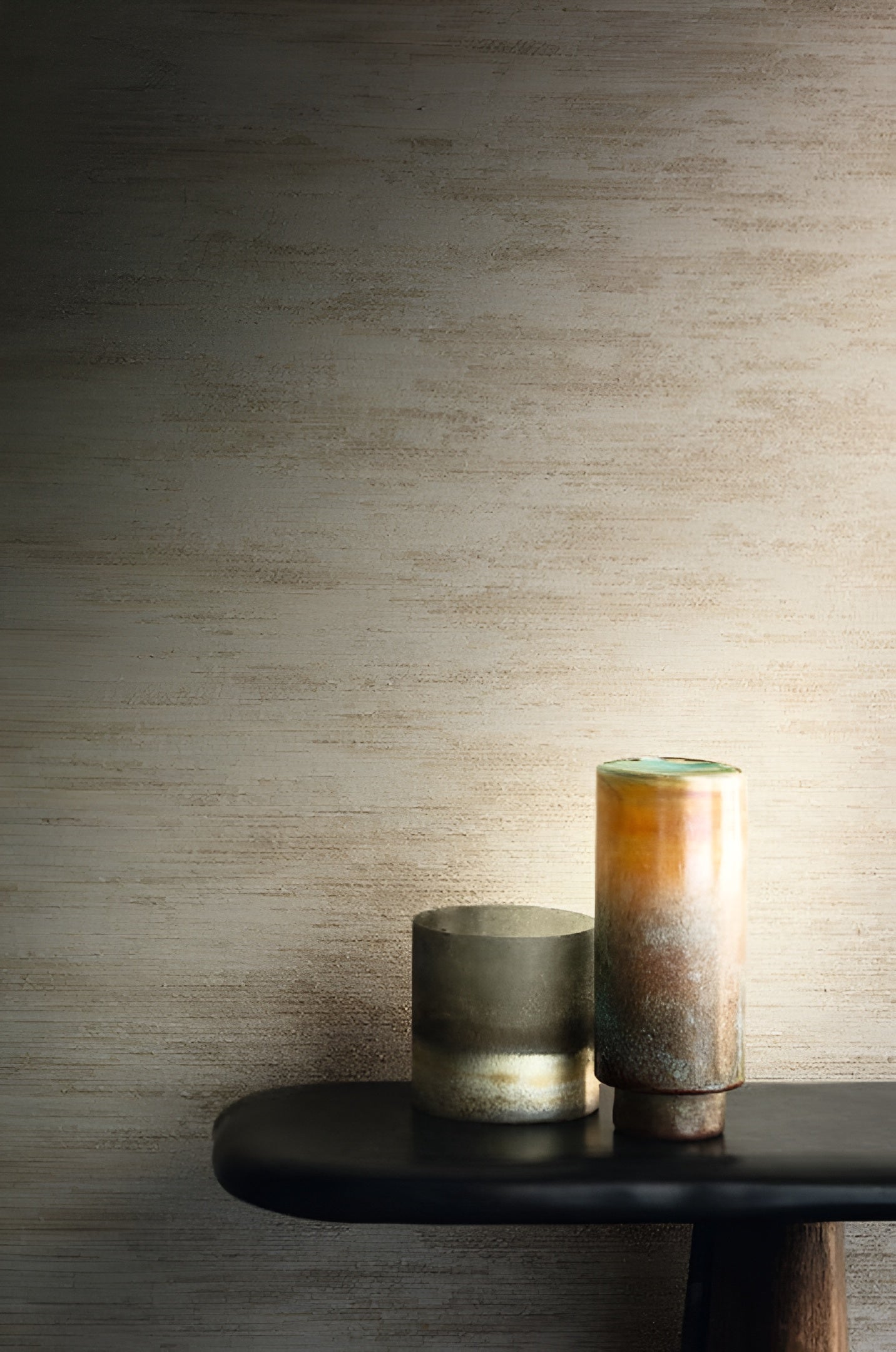 Textile structural wallpaper POWELL - SABLE sand