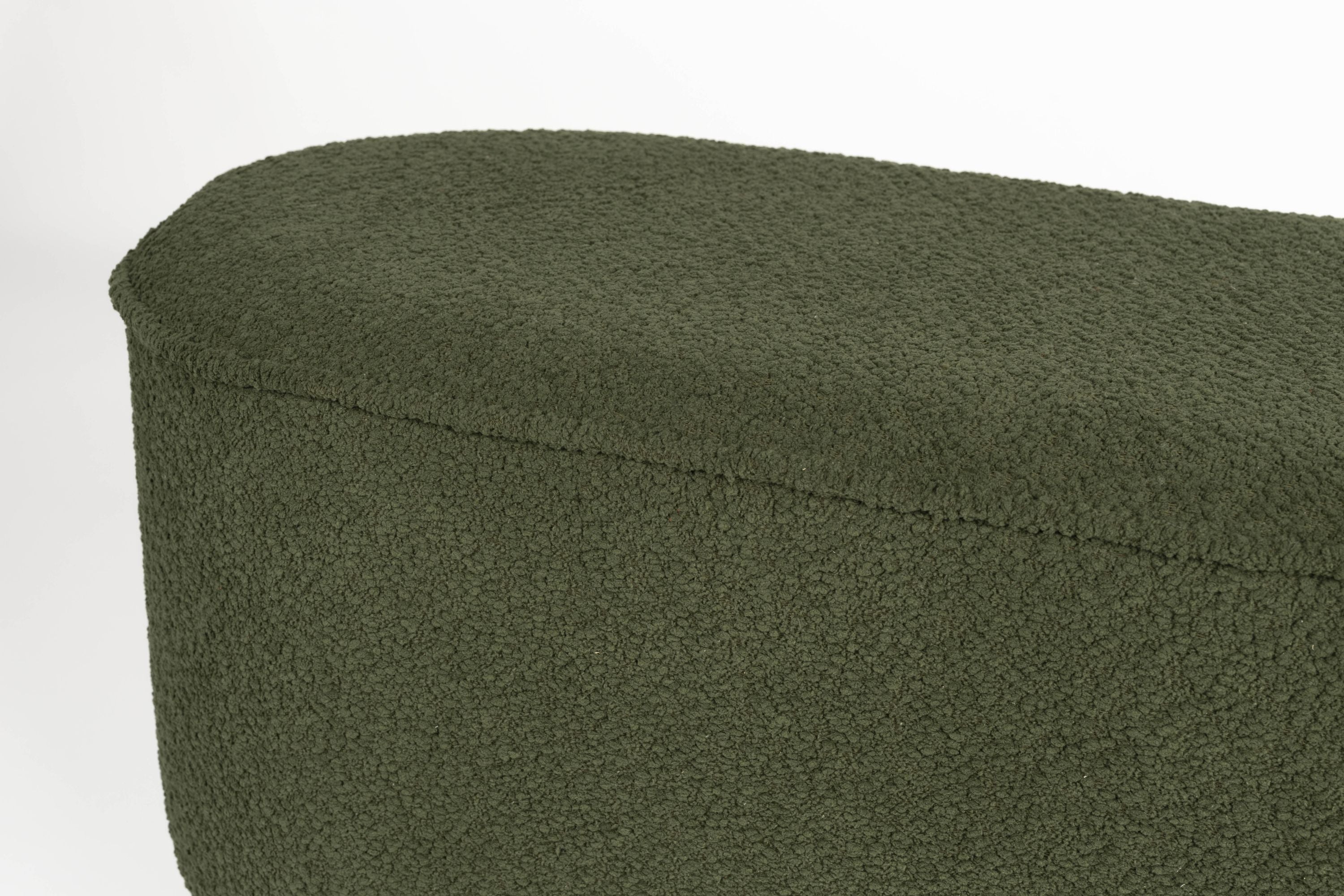 Gepolsterte Bank Marcos Olive Boucle