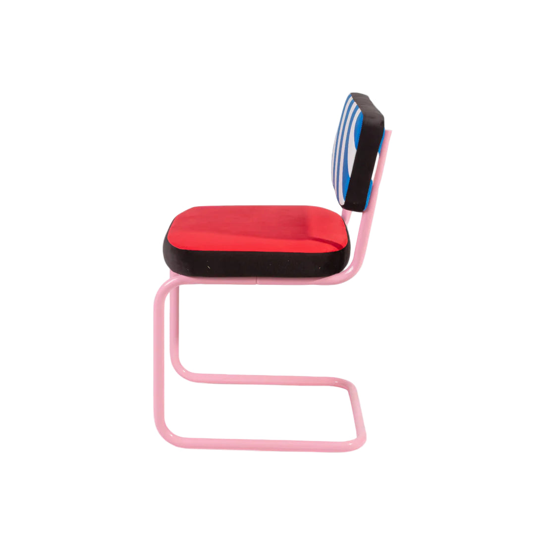 Stoel SUPERCHAIR HATCH rood met roze basis