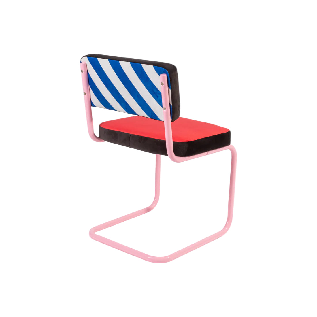 Stoel SUPERCHAIR HATCH rood met roze basis