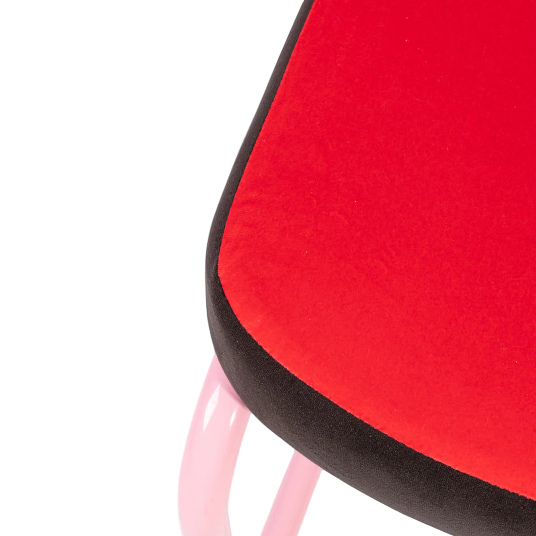 Stoel SUPERCHAIR HATCH rood met roze basis