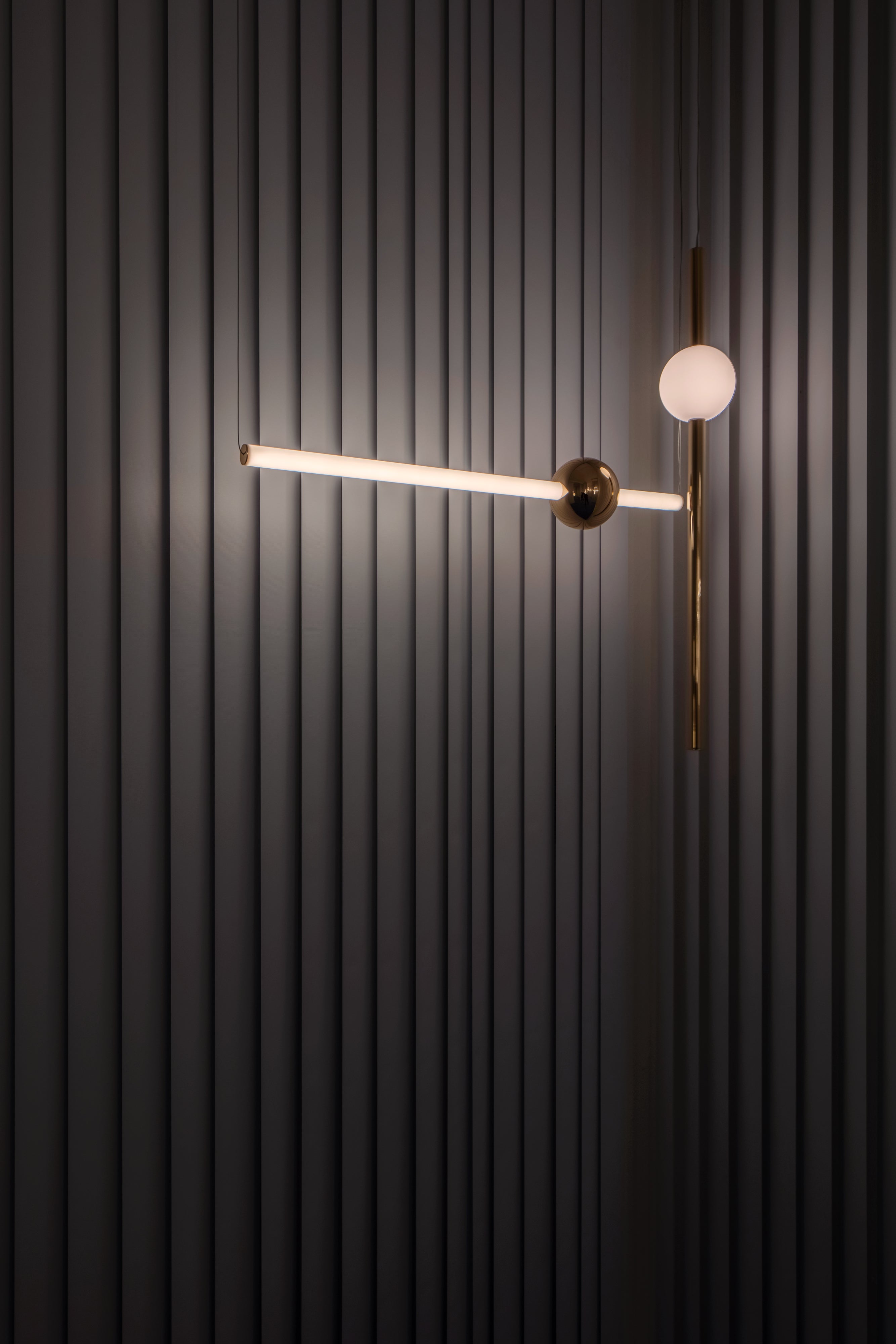 Hanglamp ORION GLOBE gepolijst goud
