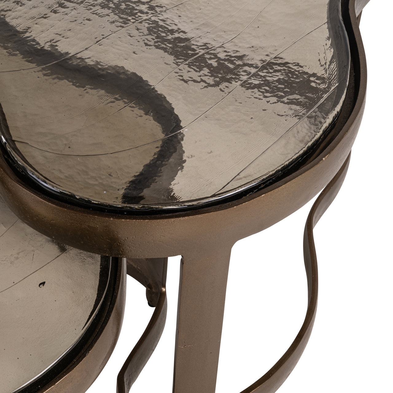 FAIRFIELD set van salontafels antiek goud