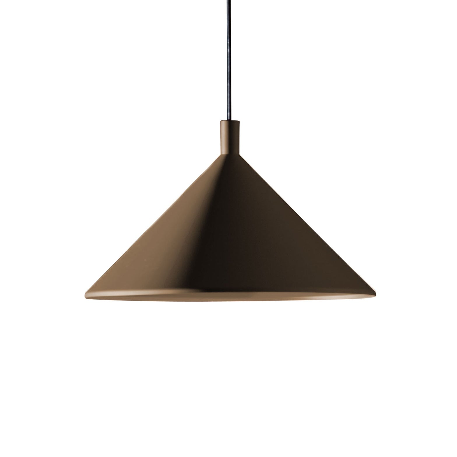 Hanglamp CONO mat bruin