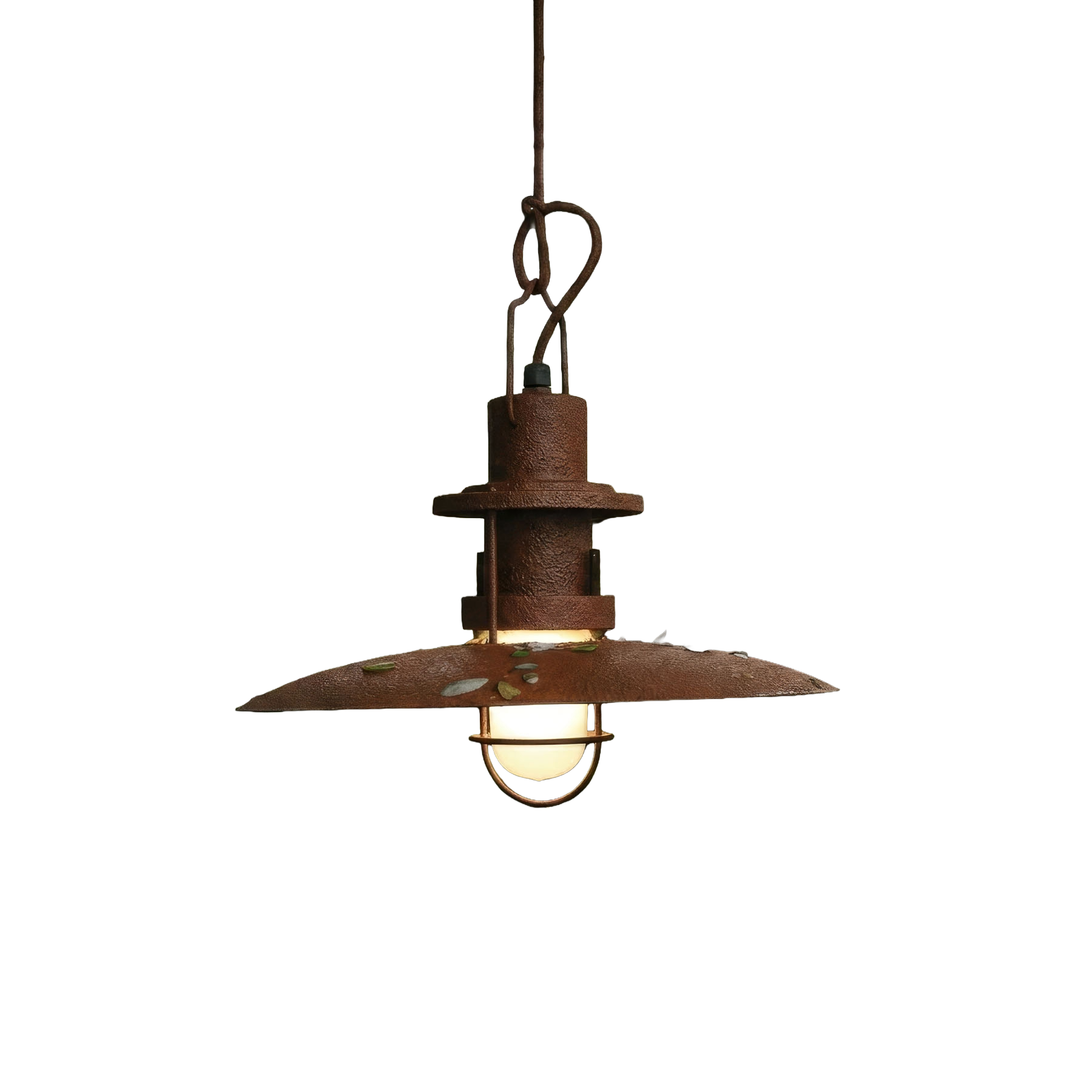 Lampa wisząca zewnętrzna POLO brązowy rdzawy