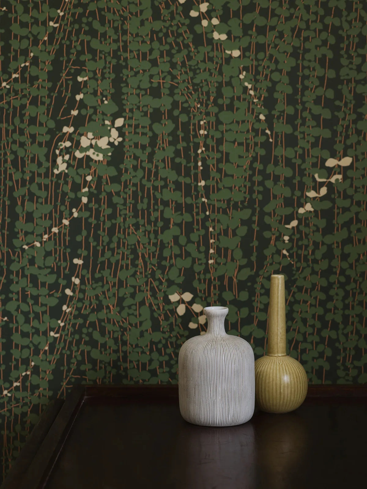 Behang met plantmotief RANKE groen