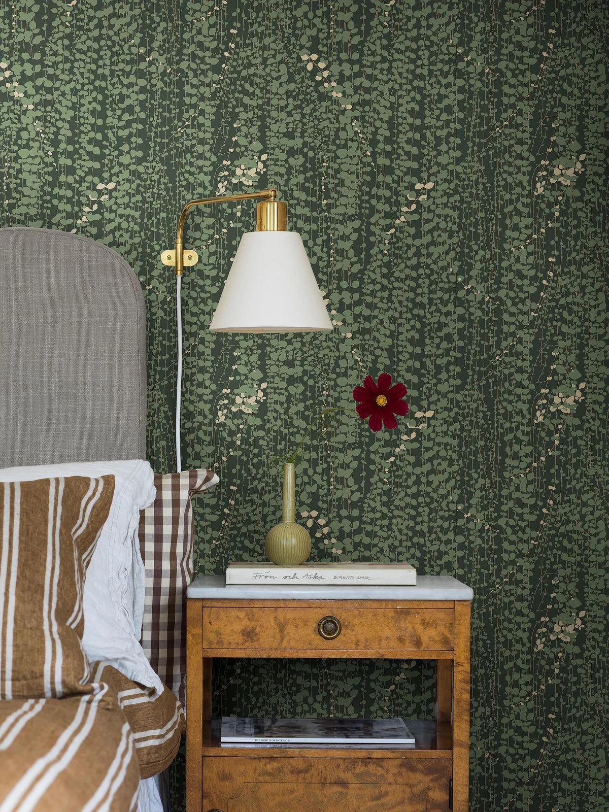Behang met plantmotief RANKE groen