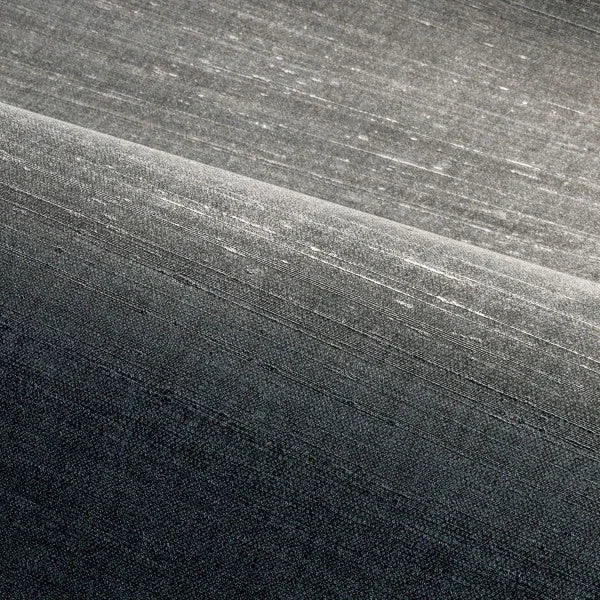 Structural wallpaper imitating silk SORA - NOIR black