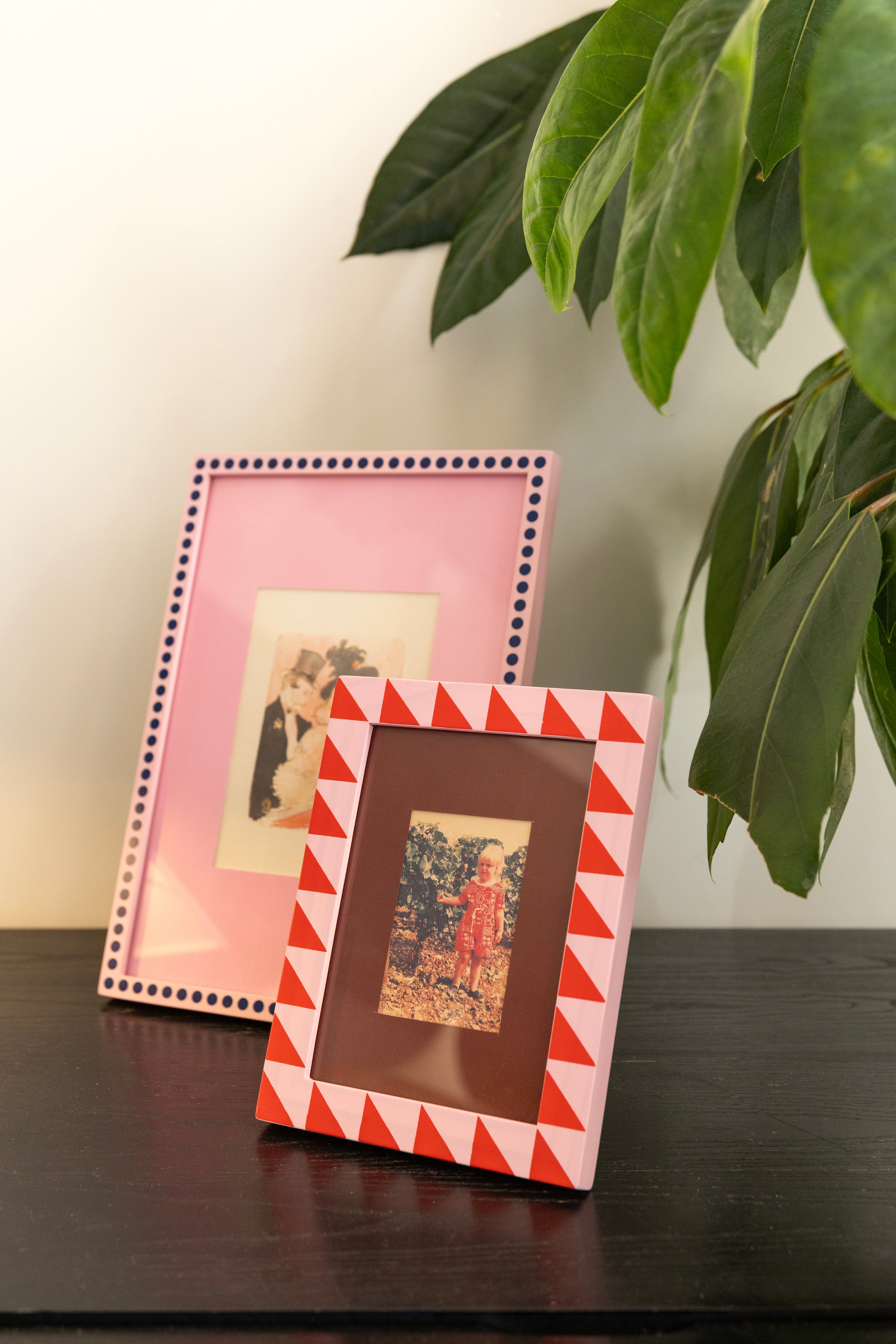 PATCH photo frame pink with blue