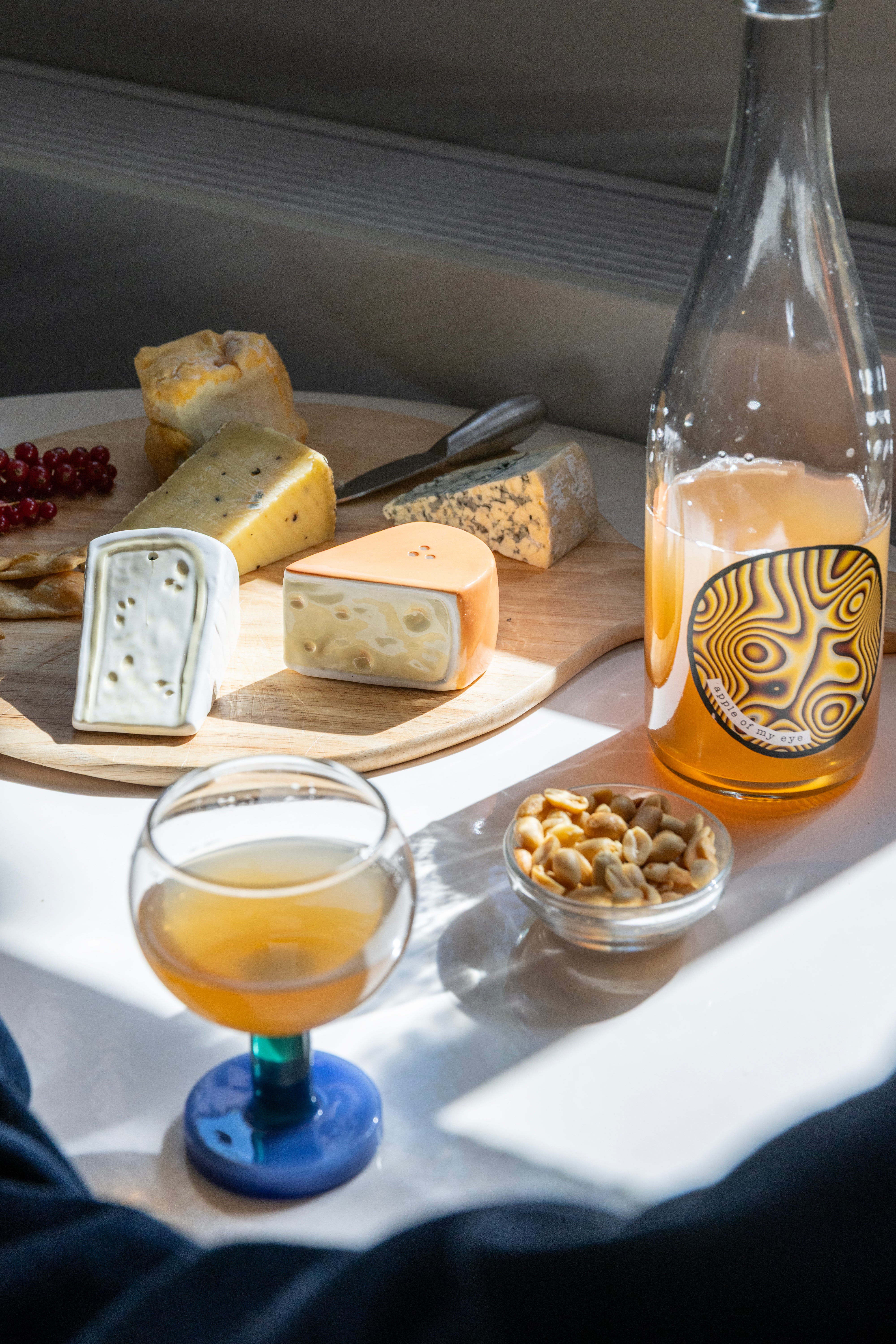 Salz- und Pfefferstreuer CHEESE weiß mit orange