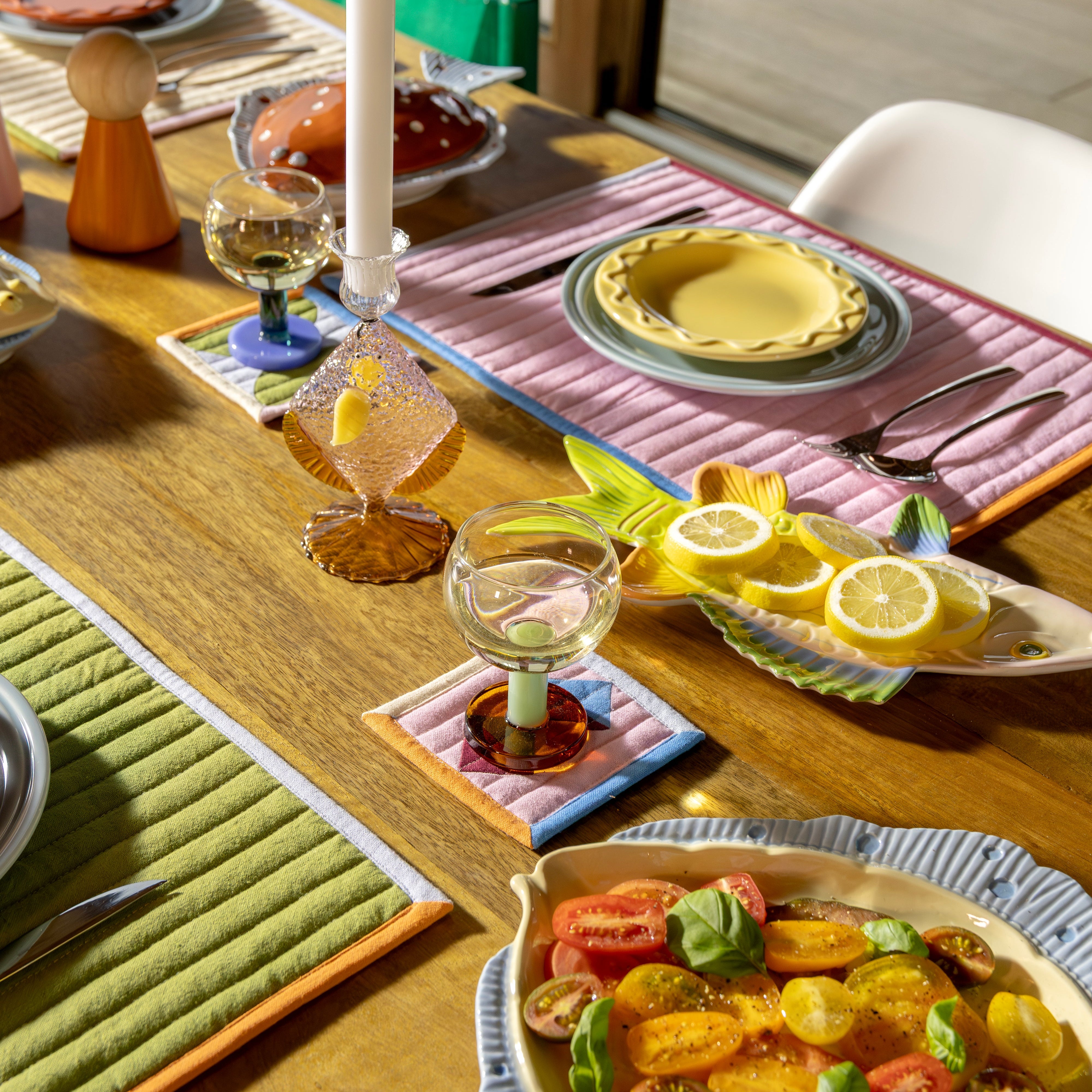 Colorful STITCH Coaster Set