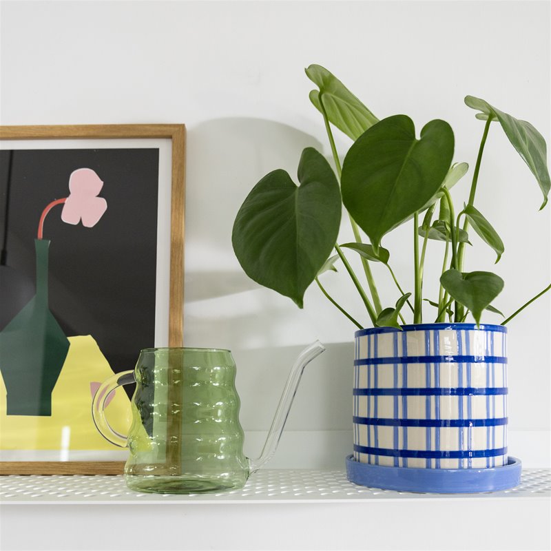 CAN SWELL watering can green glass