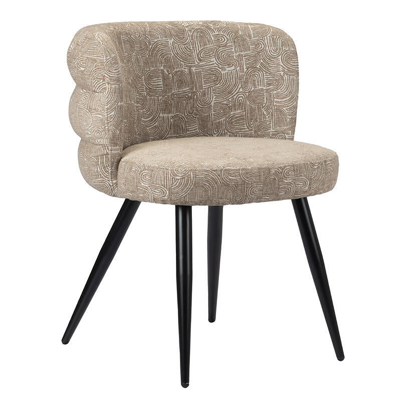 CLOUD stoel taupe met zwarte basis