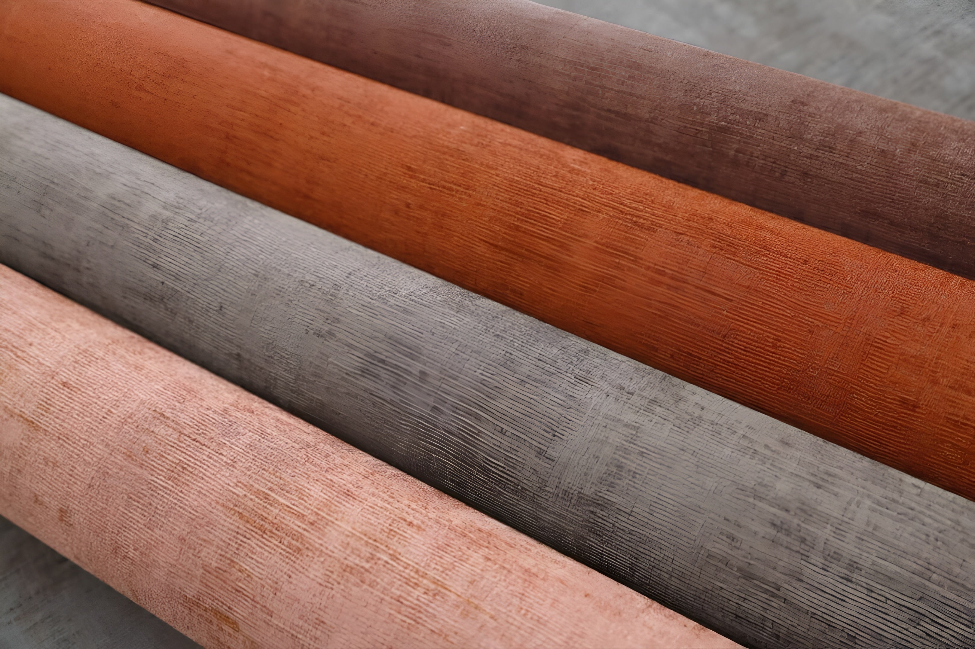 Structural wallpaper imitating worn canvas JOHARA - ASH GREY