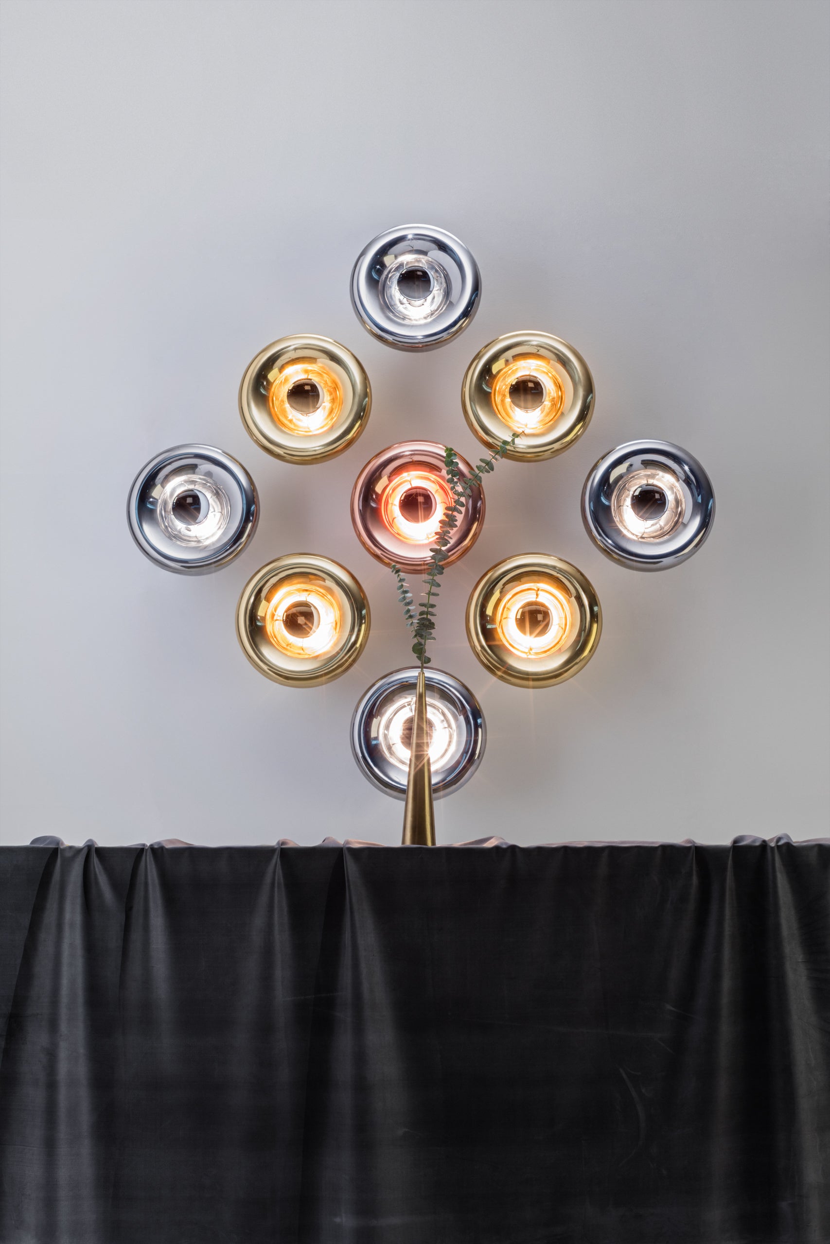 Wandlamp VOID koper