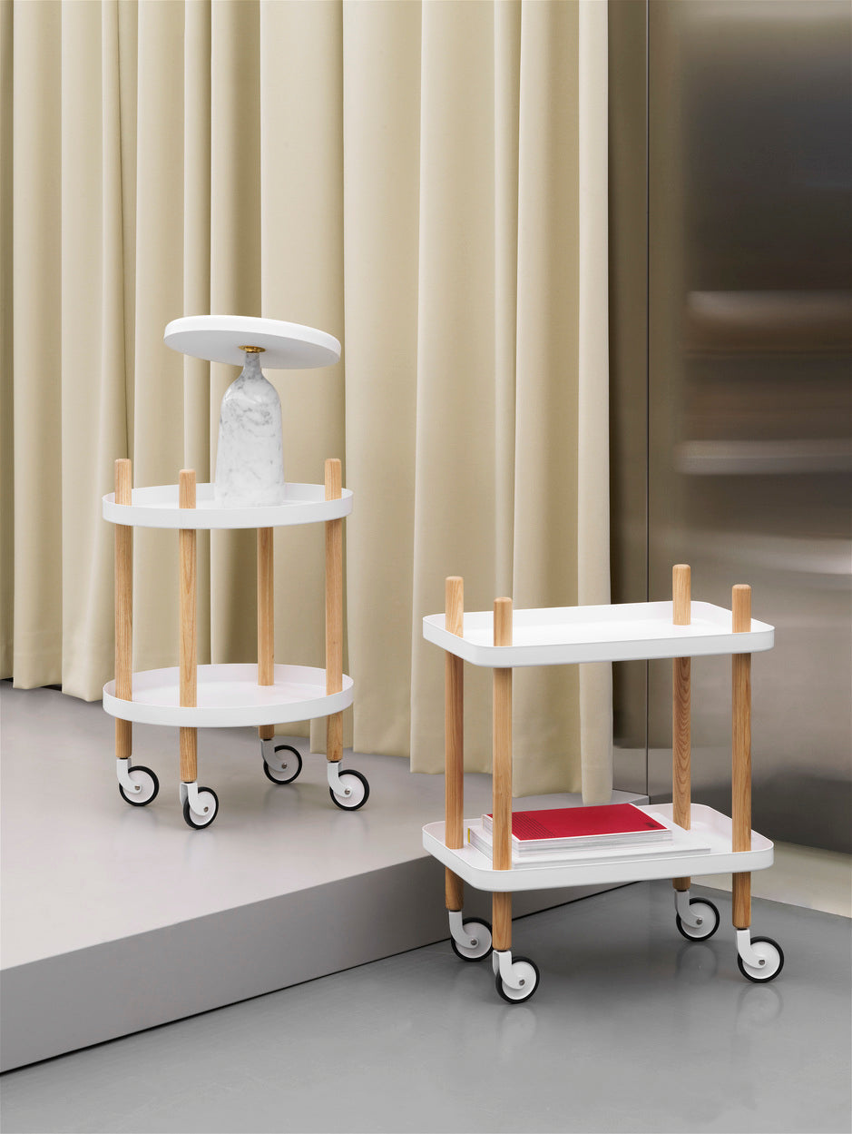 BLOCK white stroller with ash legs