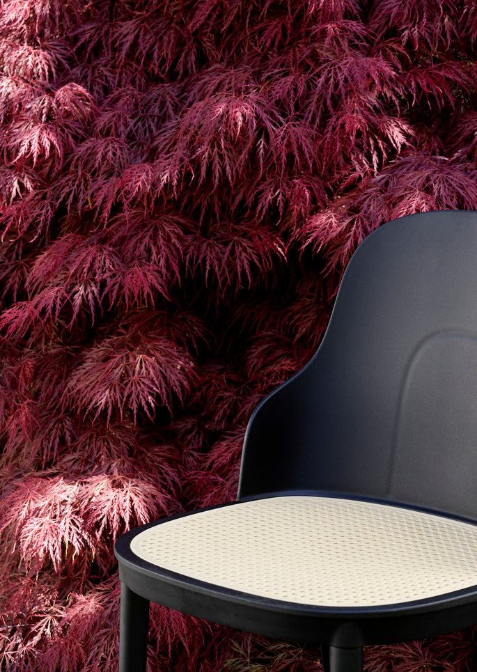 Allez PP Black Stuhl mit Wicker